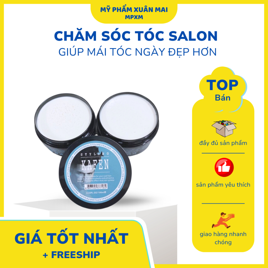 Sáp vuốt tóc nam Kafen  CAEV giữ nếp 100ml