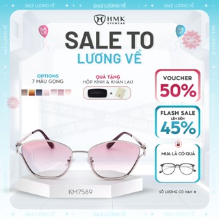 Kính Mát Mắt Mèo Thời Trang Chính Hãng HMK Eyewear Chống Tia UV400 Bảo Vệ Mắt, Hạn Chế Chói - KM7589
