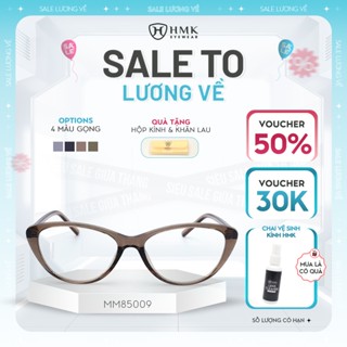 Kính mắt mèo HMK Eyewear thời trang sang chảnh, gọng nhựa cắt cận cao - MM85009