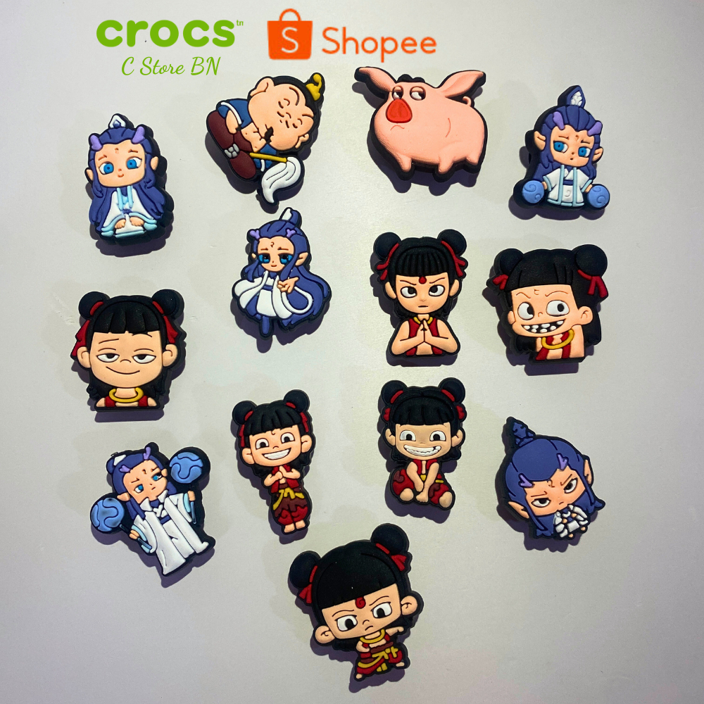 Charm Sticker Jibitz Natra gắn dép Crocs siêu dễ thương hot nhất năm, Sticker gắn dép sục Natra siêu