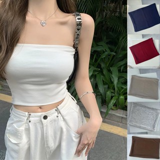 Áo quây ngực 2 lớp - Áo croptop nữ dáng ôm không dây A10a (K kèm mút đệm)
