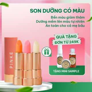 Son Dưỡng Môi Có Màu Pinke Mộc An, Không Chì, Cấp Ẩm Dưỡng Hồng Môi Mềm Mịn 4g