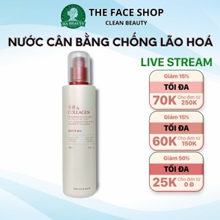  Nước hoa hồng dưỡng ẩm se khít lỗ chân lông cấp ẩm The Face Shop Pomegranate & Collagen Volume Lifting Toner 160ml 