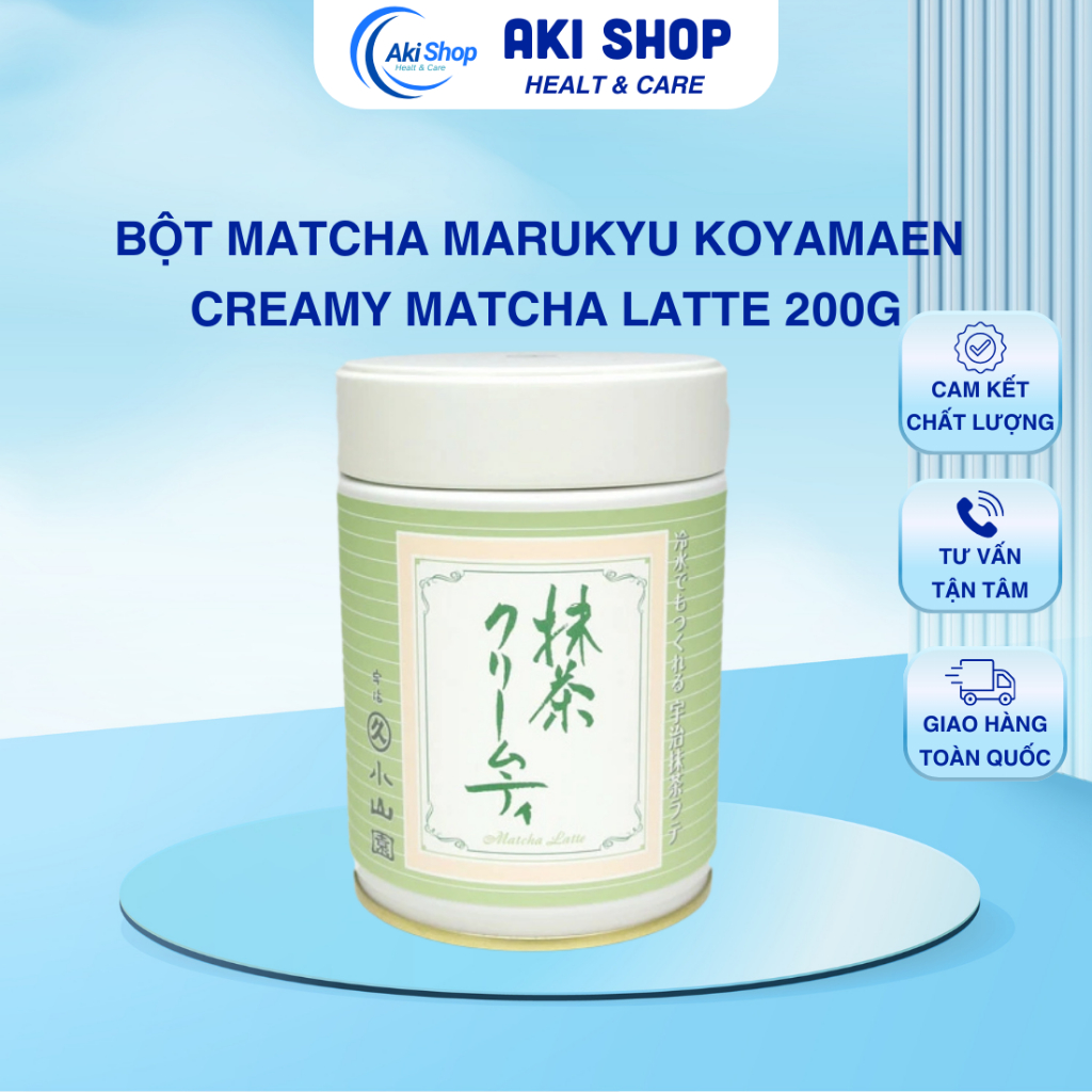 Bột Matcha Marukyu Koyamaen Creamy Matcha Latte 200g |Aki Shop Healt & Care