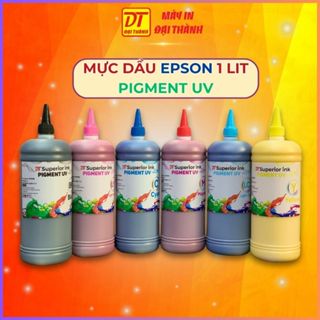 Mực Dầu Pigment UV Epson 1 Lit - Cho Bản In Không Phai, Kháng Tia UV