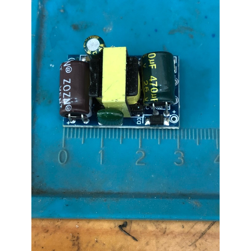 Nguồn 12V-500MA không vỏ 3cmx2cm