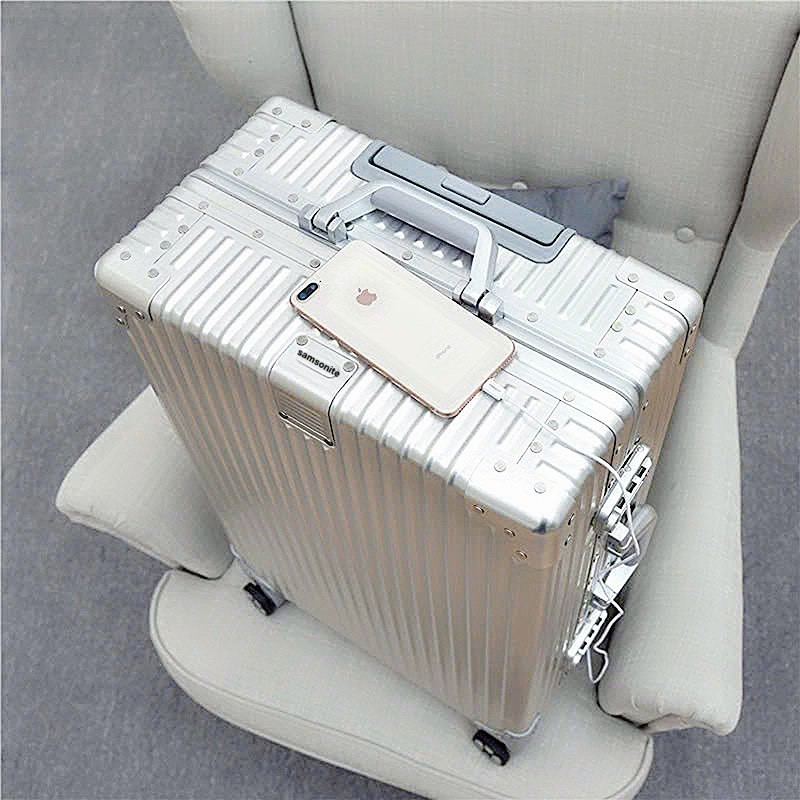 vali samsonite chính hãng  nhôm đúc khối  Samsonite Premium size 20/24/28/32tay máy bay khóa sập TSA