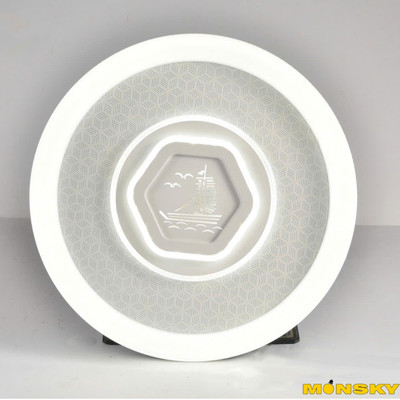 Đèn ốp trần MONSKY JADE 50cm 3 màu ánh sáng hiện đại trang trí nội thất cao cấp ẢNH VIDEO THẬT 100%
