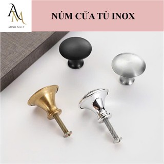 (10 cái) Núm Cửa Tủ Inox, Tay Nắm Ngăn Kéo Tủ Quần Áo, Tay Nắm Cửa Tủ