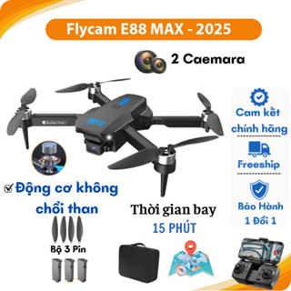 Máy bay camera flycam,E88 MAX điều khiển từ xa quay phim, mini giá rẻ flycam drone, camera kép góc rộng 120 độ