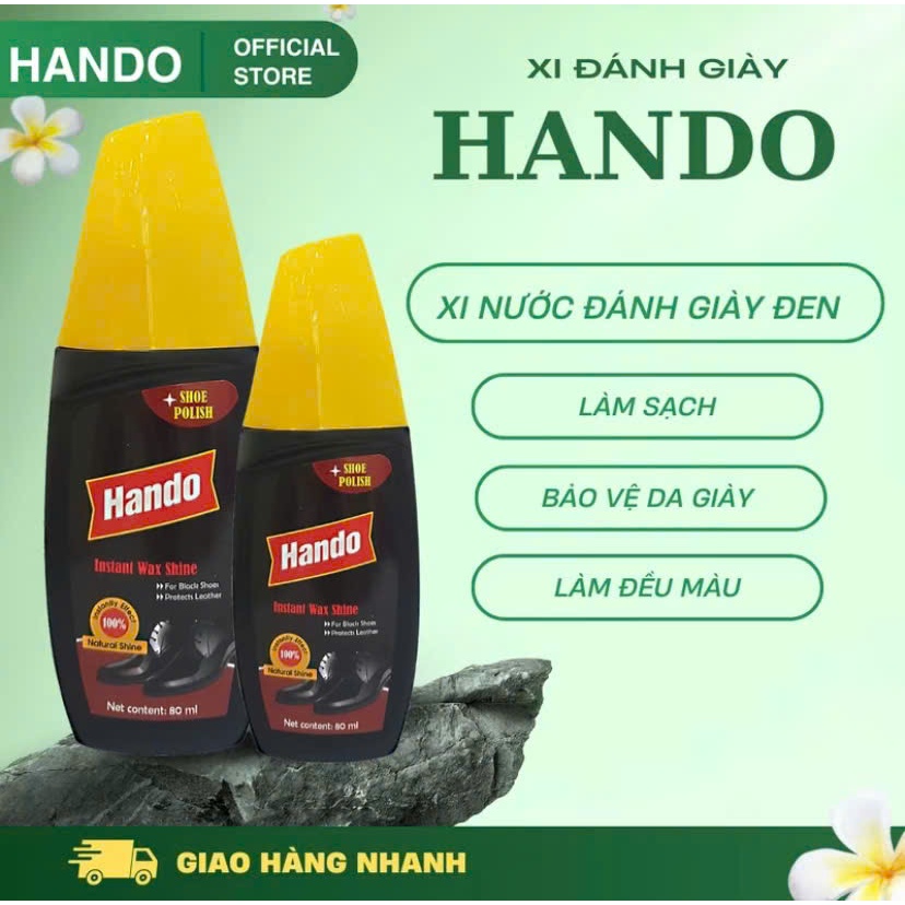 Xi nước đánh giày da nhanh hando 80ml
