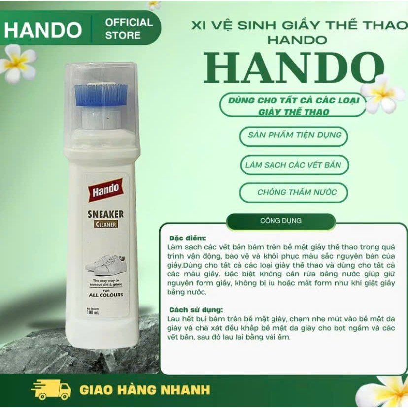 Xi làm sạch nhanh giày sneaker Hando 100ml
