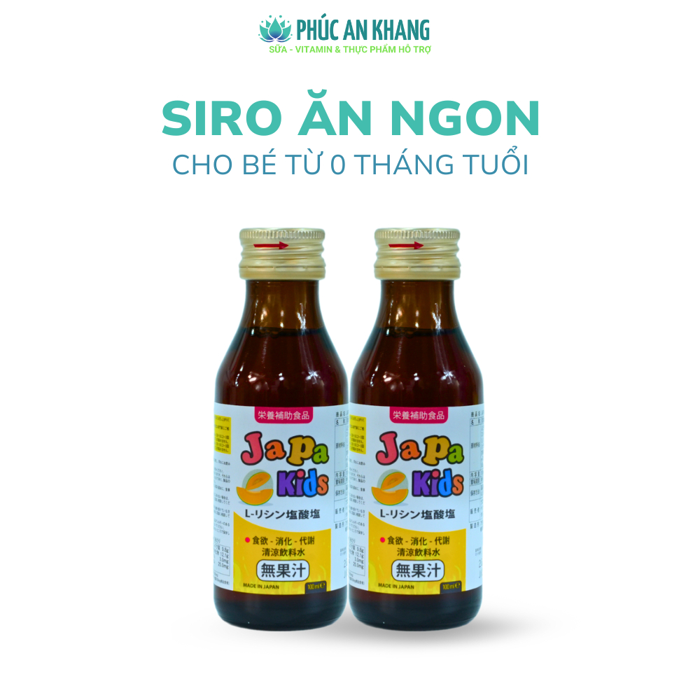 Siro Ăn Ngon Cho Bé Japa Kids Chính Hãng Giúp Bé Tăng Cân Combo 3 Tặng 1