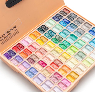  Màu Gouache HiMi dạng thạch bộ 36 48 112 màu - Gouache HIMI Sinh Đôi HIMI Twins chính hãng 