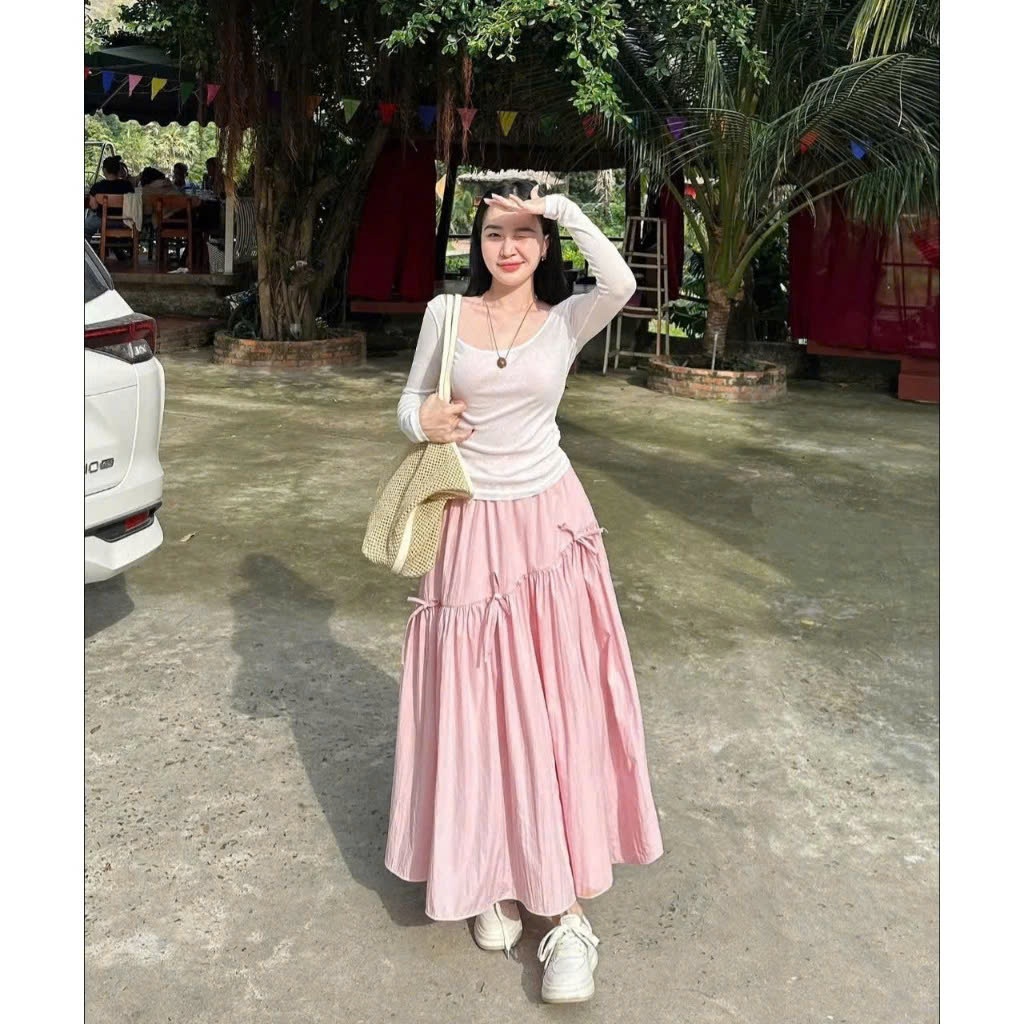 [HOT]Chân Váy nữ, Chân Váy Maxi Dài Đính Nơ – Nhiều màu lựa chọn Thanh Lịch, Thướt Tha, Nữ Tính & Dễ Phối Đồ Tôn Dáng | BigBuy360 - bigbuy360.vn