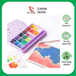 Màu Gouache HiMi dạng thạch bộ 36 48 112 màu 