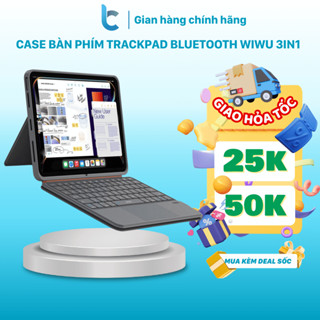  Case  Bao Da Bàn Phím Trackpad Bluetooth Cho ipad WIWU 3in1 Magnetic Keyboard MK-005 