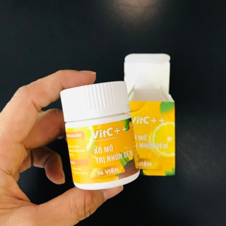 Viên Xổ Mỡ Mạnh VITC Hỗ Trợ Giảm Cân, Giảm Mỡ Hiệu Quả Viên Màu Trắng Vàng Hộp 14 Viên