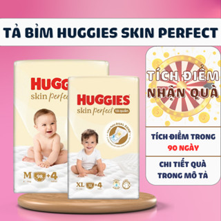  TÃ DÁN QUẦN HUGGIES SKIN PERFECT NB76 S82 M79 M76 L66 XL58 XXL54 