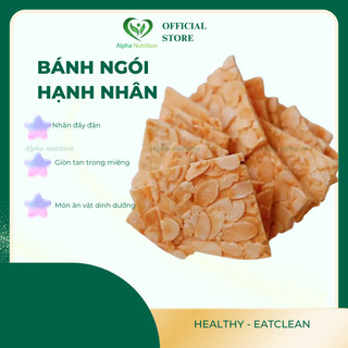  Combo 2 túi bánh ngói hạnh nhân 250g Alpha nutrition ăn kiêng giảm cân keto 