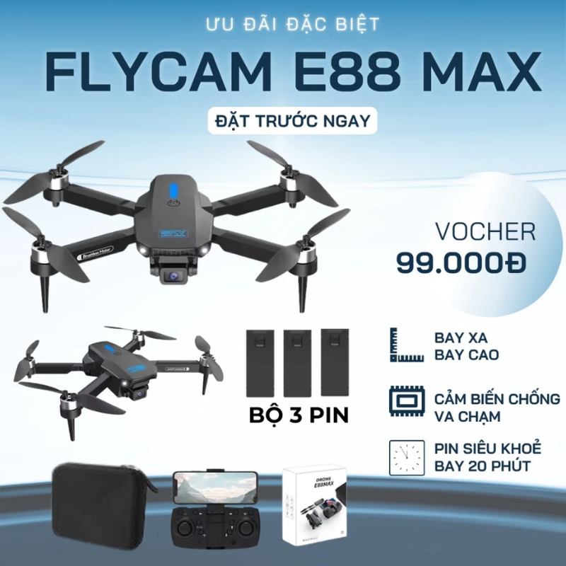 Flycam Mini Động Cơ Không Chổi Than Siêu Bền, Flycam Tập Bay Giá Rẻ Có Cảm Biến Bụng Bay Giữ Thăng Bằng Nhào Lộn 360