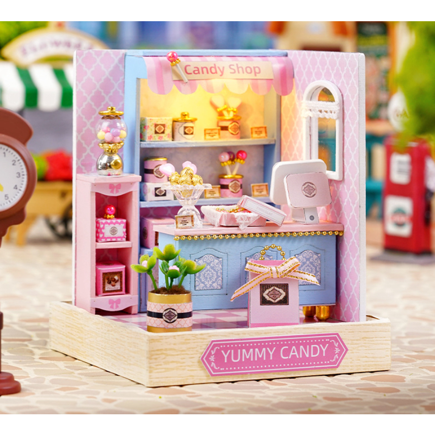 Mô hình nhà gỗ DIY - Candy Shop