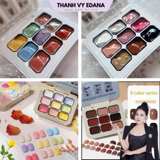 Sét gel dặm ombre 9 màu làm nail [THANH VY EDANA]