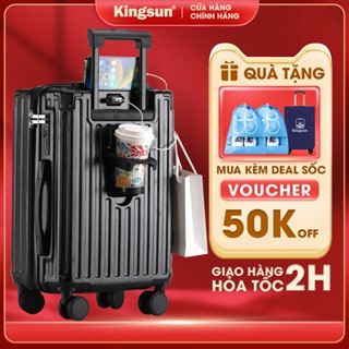 Vali du lịch Kingsun Khung nhôm L809 size20/24/28inch, Vali nhựa 302/219 bảo hành 5 năm
