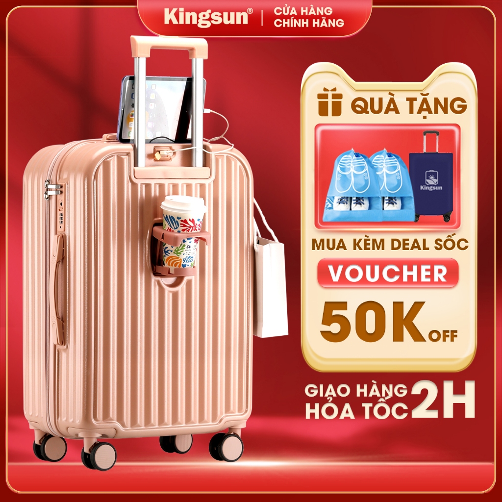Vali du lịch Kingsun vali kéo cao cấp size20/24inch bảo hành 5 năm KS-218/309