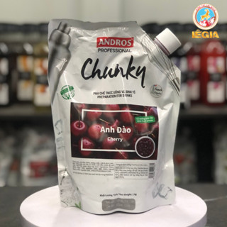 (CÓ MẪU CHIẾT) MỨT CHUNKY ANH ĐÀO CAO CẤP, CÓ MIẾNG TRÁI CÂY