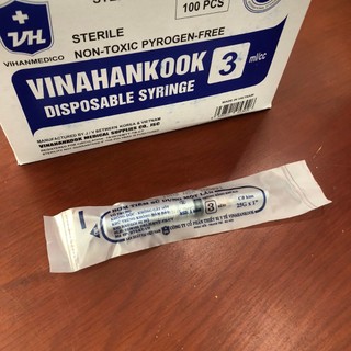 Bơm Tiêm Vinahankook 1cc/ml, 3cc/ml, 5cc/ml, 10cc/ml, 20cc/ml, 50cc/ml