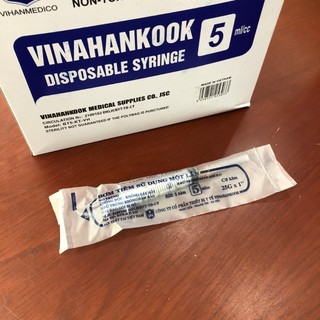 Bơm Tiêm Vinahankook 1cc/ml, 3cc/ml, 5cc/ml, 10cc/ml, 20cc/ml, 50cc/ml