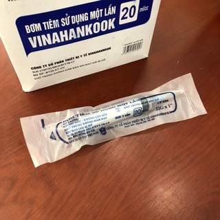 Bơm Tiêm Vinahankook 1cc/ml, 3cc/ml, 5cc/ml, 10cc/ml, 20cc/ml, 50cc/ml