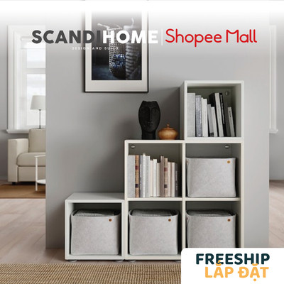 NIKOS, Kệ sách bậc thang CBN_011, 105x30x105cm, kệ gỗ Scandi Home