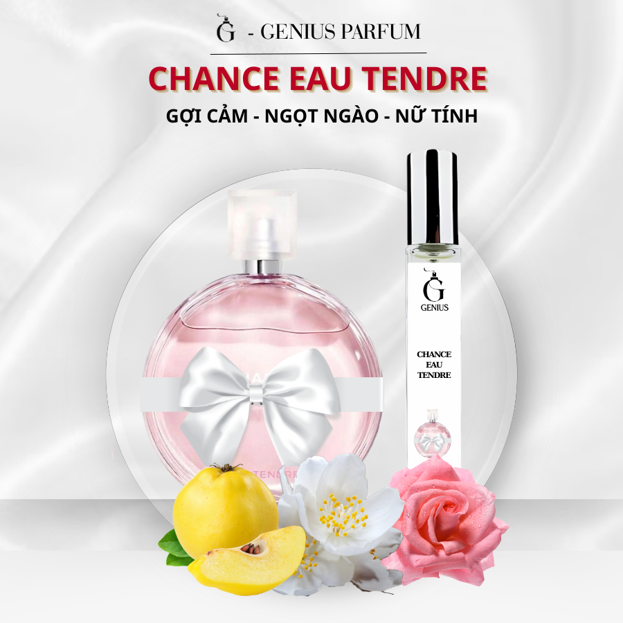 Nước Hoa Nữ Chance Eau Tendre chai chiết 10ml 20ml Gợi cảm, Ngọt ngào, Nữ tính - Genius Perfume