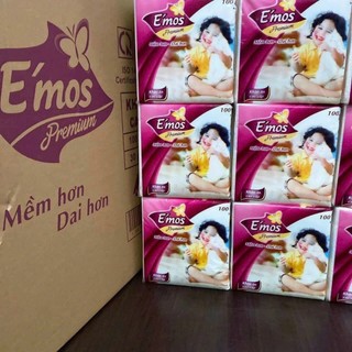 Khăn giấy ăn cao cấp Emos 100 tờ