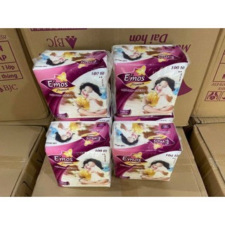 Khăn giấy ăn cao cấp Emos 100 tờ
