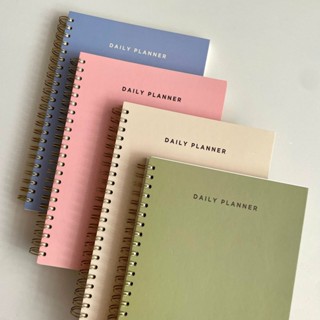  Sổ Timetable Daily Planner lên kế hoạch hằng ngày in sẵn cột thời gian - Sổ lò xo planner hiệu quả 