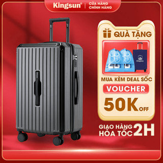 Vali du lịch Kingsun cao cấp Hộp Bọc Góc P37 Nhựa Dẻo Khoá Kéo Size 20/24 Bảo Hành 5 Năm