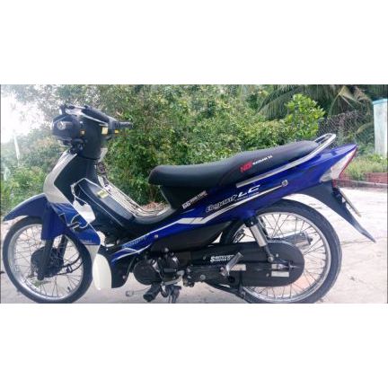 Tem elegant LC trắng xanh