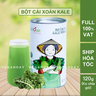  Bột Cải Xoăn Kale Sấy Lạnh Nguyên Chất Dalahouse 120g 60g - Đạt tiêu chuẩn Châu Âu 