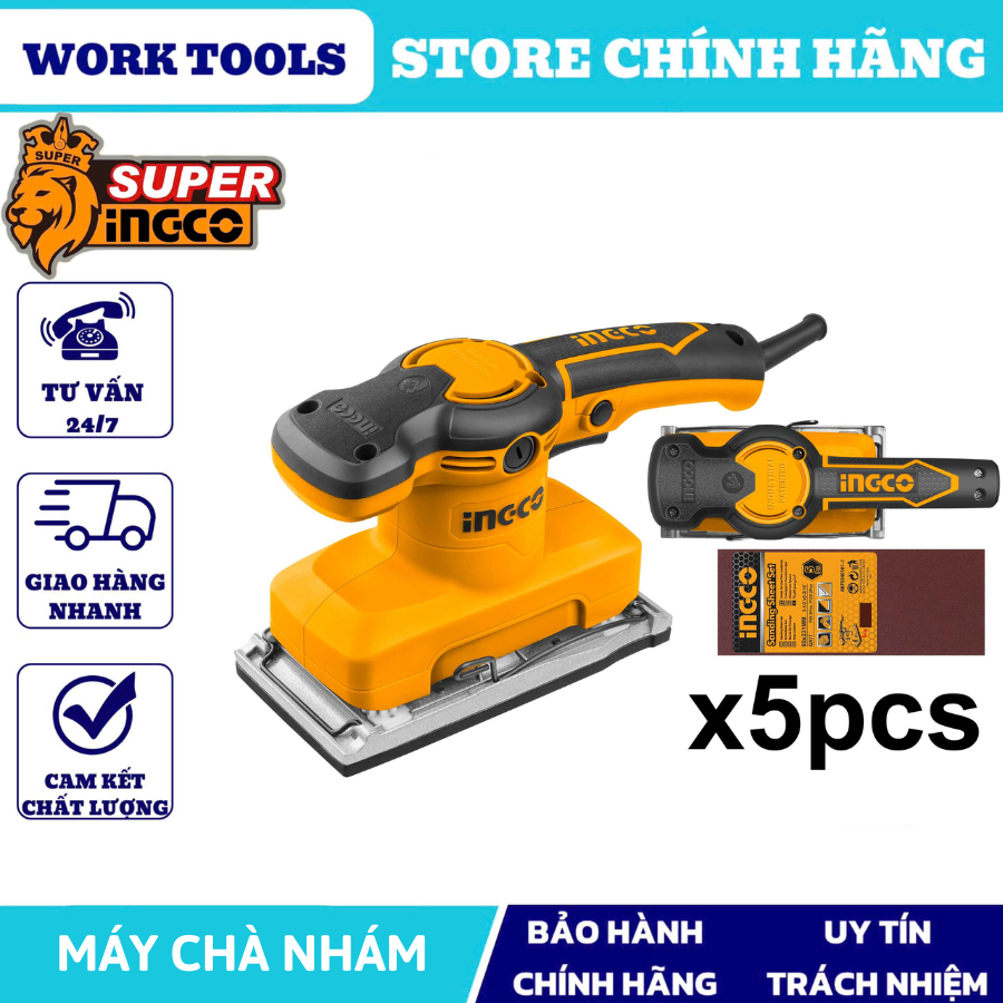 INGCO Máy chà nhám 320W FS3208 (Cam kết Chính Hãng 100%)