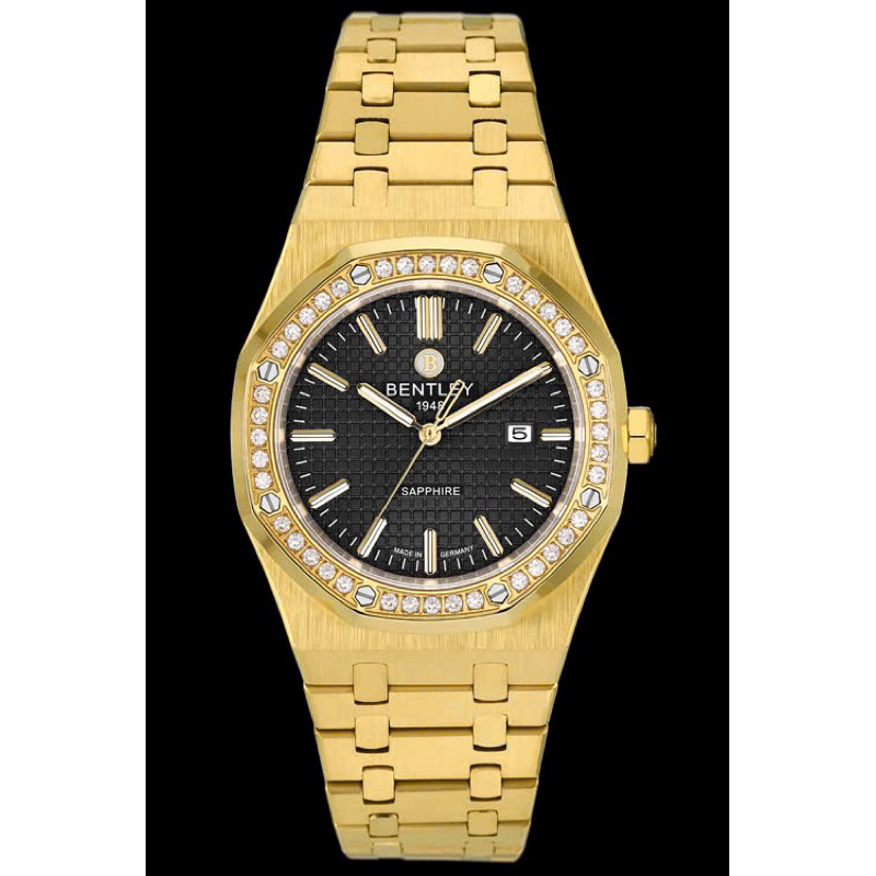 [Chính Hãng 100%]Đồng Hồ Nam Bentley BL2416 -10MKBB (2416) Máy Quartz (Pin) Kính Sapphiare Siz 41 Vi