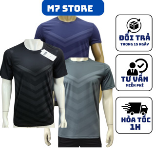 Áo Thể Thao Nam thun lạnh tập gym cổ tròn ngắn tay vải thoáng mát