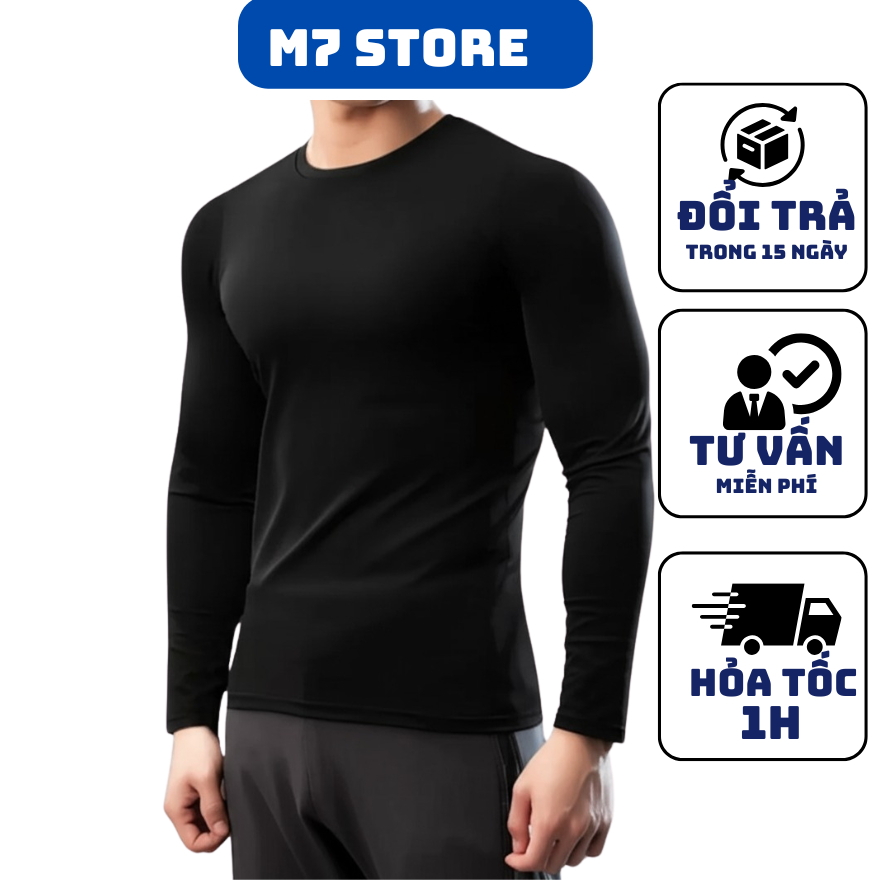 [MUA COMBO TIẾT KIỆM] Áo thun nam tay dài Bigsize 40-108kg - Vải thun lạnh co giãn, giữ nhiệt, chống nắng