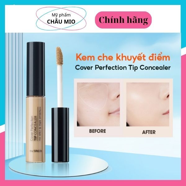 [the SAEM Official] Che khuyết điểm chống nắng che phủ cao the SAEM Cover Perfection Tip Concealer