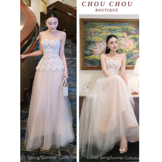    Hàng Mới Về - Hỏa Tốc   Set Áo Ren Hoa Cúc Chân Váy Xòe Tùng Chuẩn CHOUCHOU Dự Tiệc Thiết Kế 
