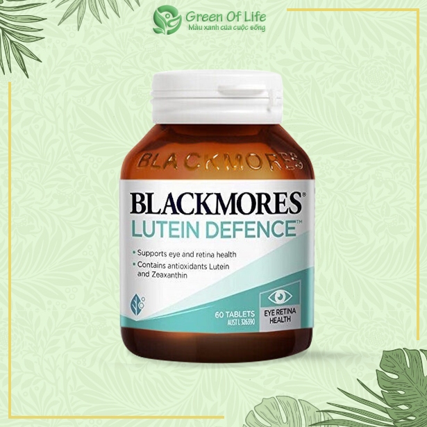 GREENOFLIFE - BỔ MẮT LUTEIN DEFENCE BLACKMORES 60 viên Úc