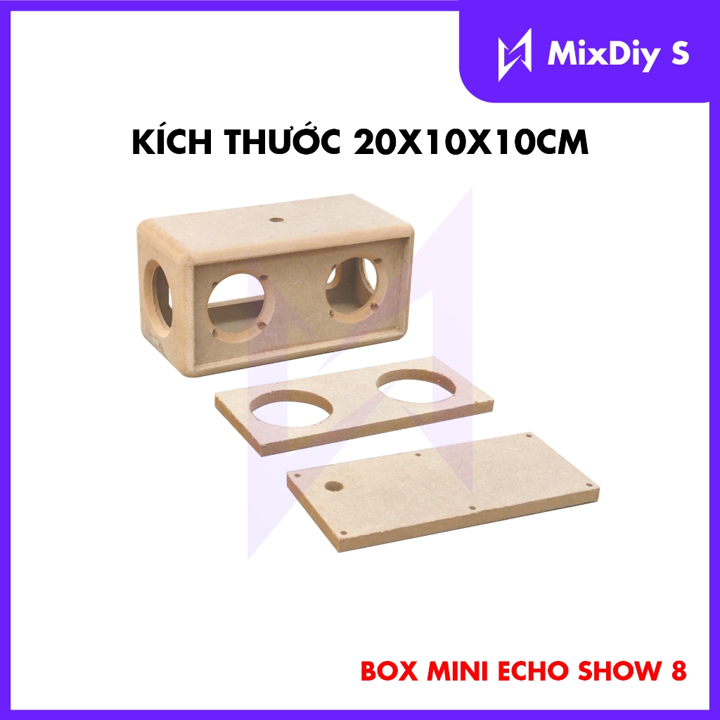 Box loa DIY cho củ echoshow8 và cộng hưởng flip 5