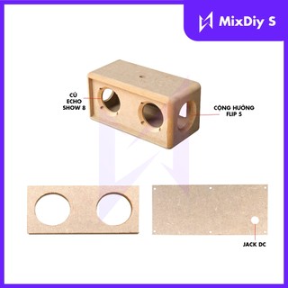 Box loa DIY cho củ echoshow8 và cộng hưởng flip 5